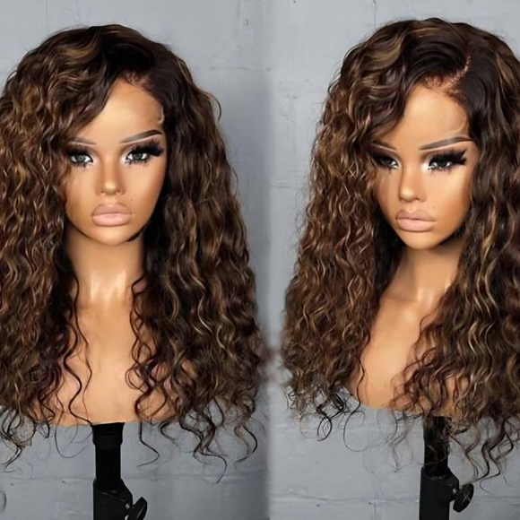 iziwig Other - NEW IZIWIG 16" Curly Remy Human Hair Wig - #4 Chocolate Brown - Estate Piece